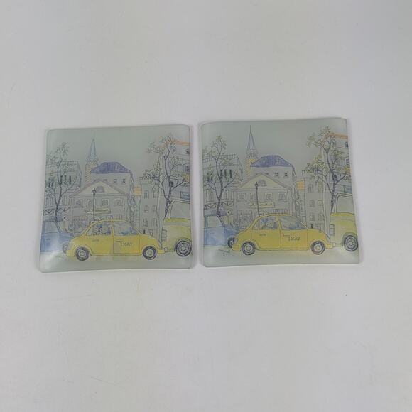 Rabbit Story Glass Tray and Coasters Vanity Cutting Board Unique Functional Art - Picture 12 of 16